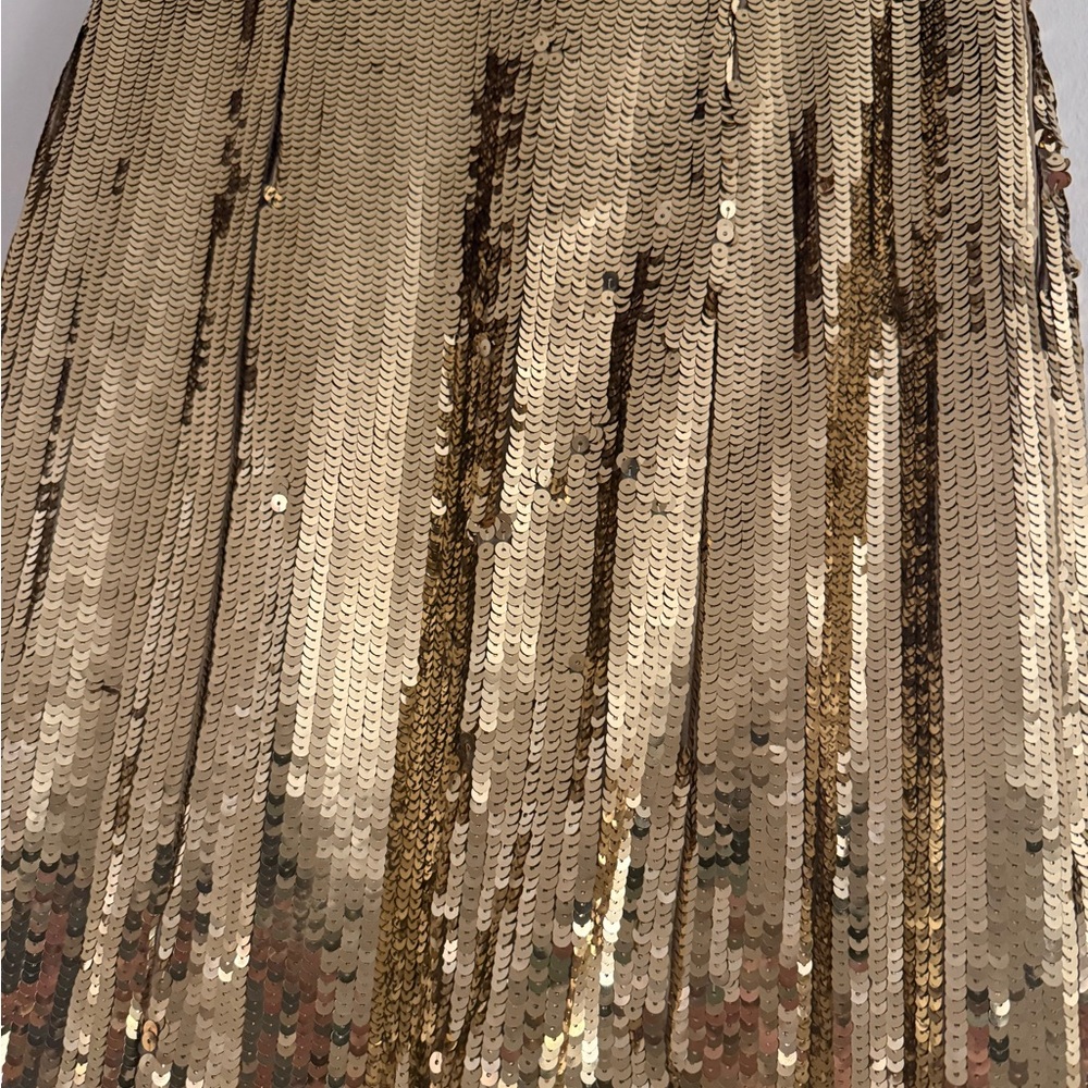 J. Crew Gold Sequin Maxi Skirt - Picture 6 of 9